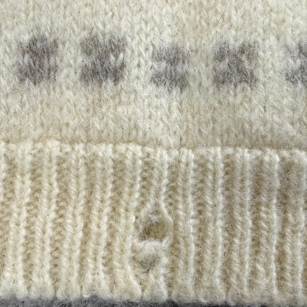 North Star Denmark Thick Wool Sweater Unisex Size Small Vintage Fair Isle Nordic